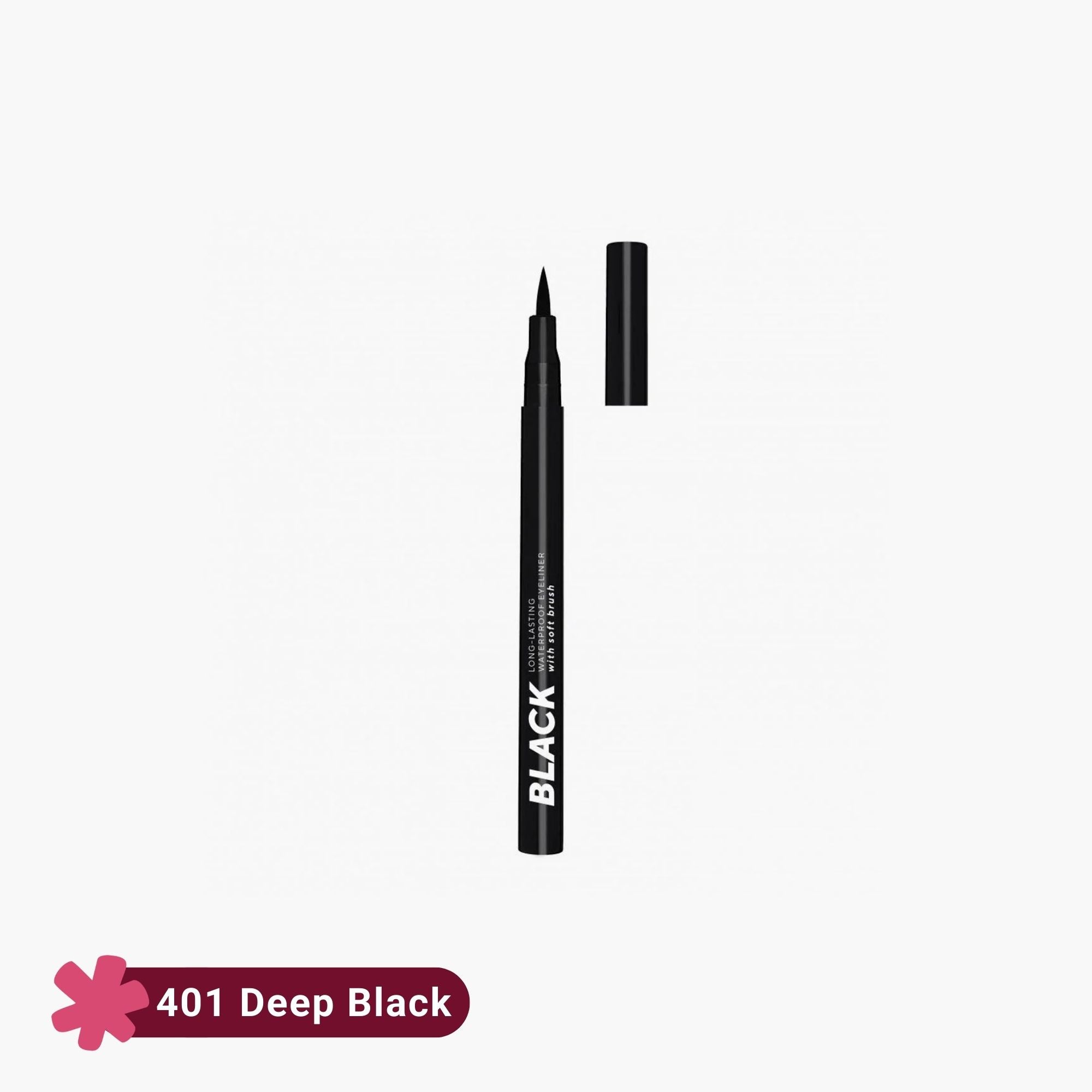 Lamel Long-Lasting Waterproof Eyeliner 401 Deep Black 0.6ml