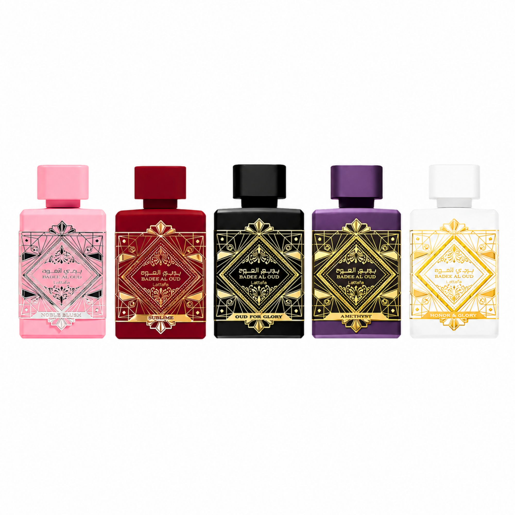 Lattafa Badee Al Oud 5ml Collection 5 Piece Gift Set