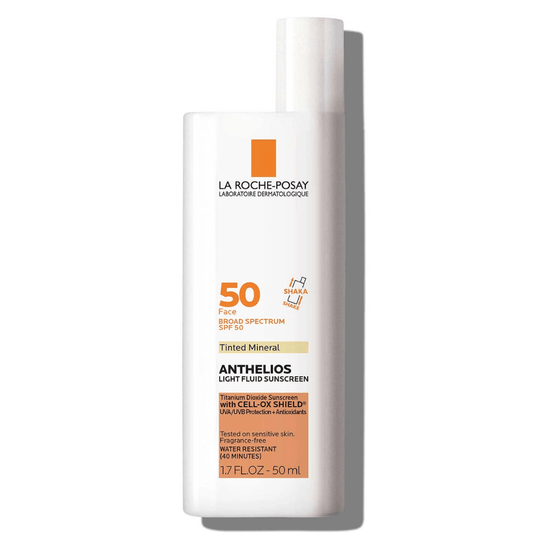 La Roche-Posay Anthelios Light Fluid Sunscreen Tinted Mineral Face SPF50 50ml - TheSkinFit