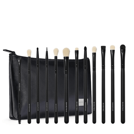 Morphe Eye Obsessed 12 Piece Eye Brush Collection and Bag - TheSkinFit