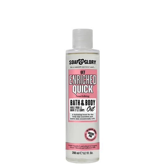 Soap & Glory Get Enriched Quick Nourishing Bath & Body Oil 200ml - TheSkinFit