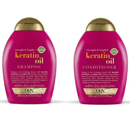 OGX Anti-breakage Keratin Oil Shampoo & Conditioner 88ml - TheSkinFit