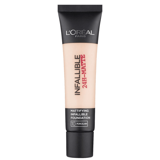 L'Oreal Paris Infallible 24Hr Matte Cover Foundation 10 Porcelain 30ml - TheSkinFit