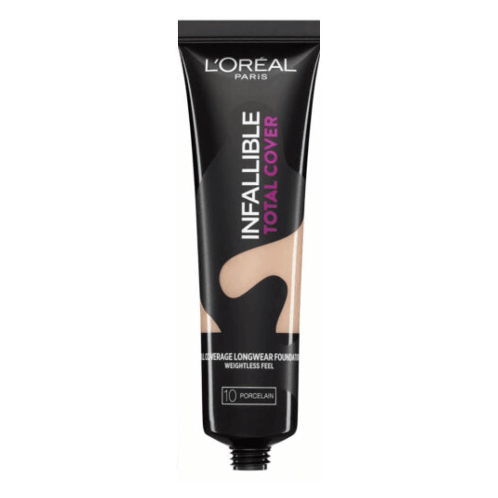 L'Oreal Paris Infallible Total Cover Foundation 10 Porcelain 50ml