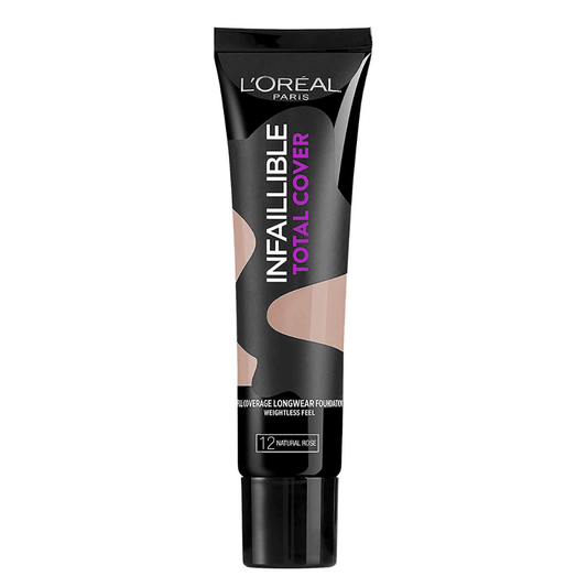 L'Oreal Paris Infallible Total Cover Foundation 12 Natural Rose 50ml - TheSkinFit