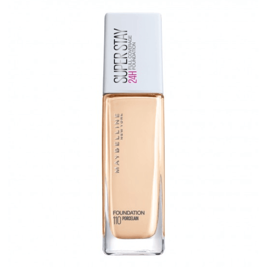Maybelline New York SuperStay 24H Full Coverage Liquid Foundation 110 Porcelain 30ml - TheSkinFit