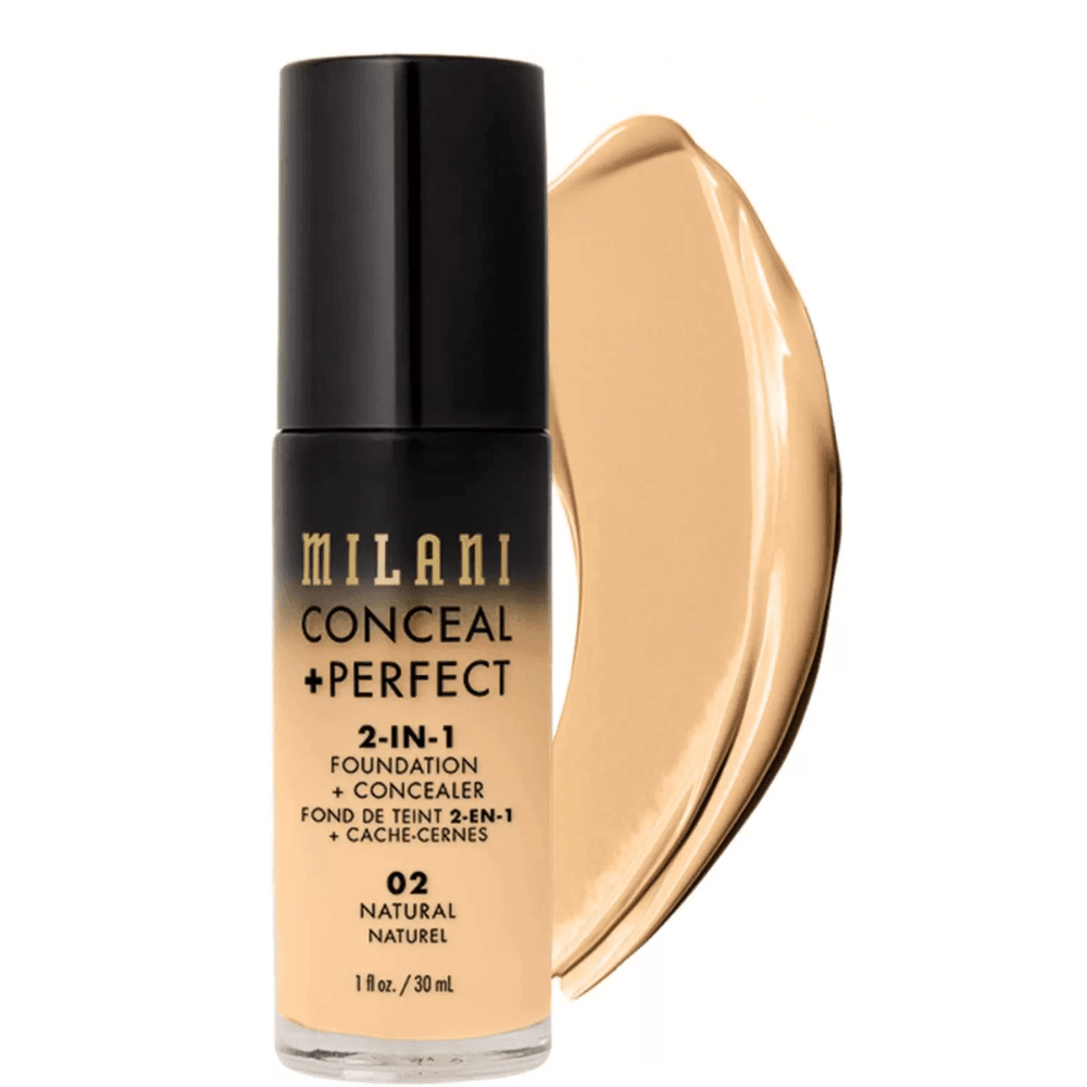 Milani Conceal + Perfect 2-IN-1 Foundation 02 Natural - TheSkinFit