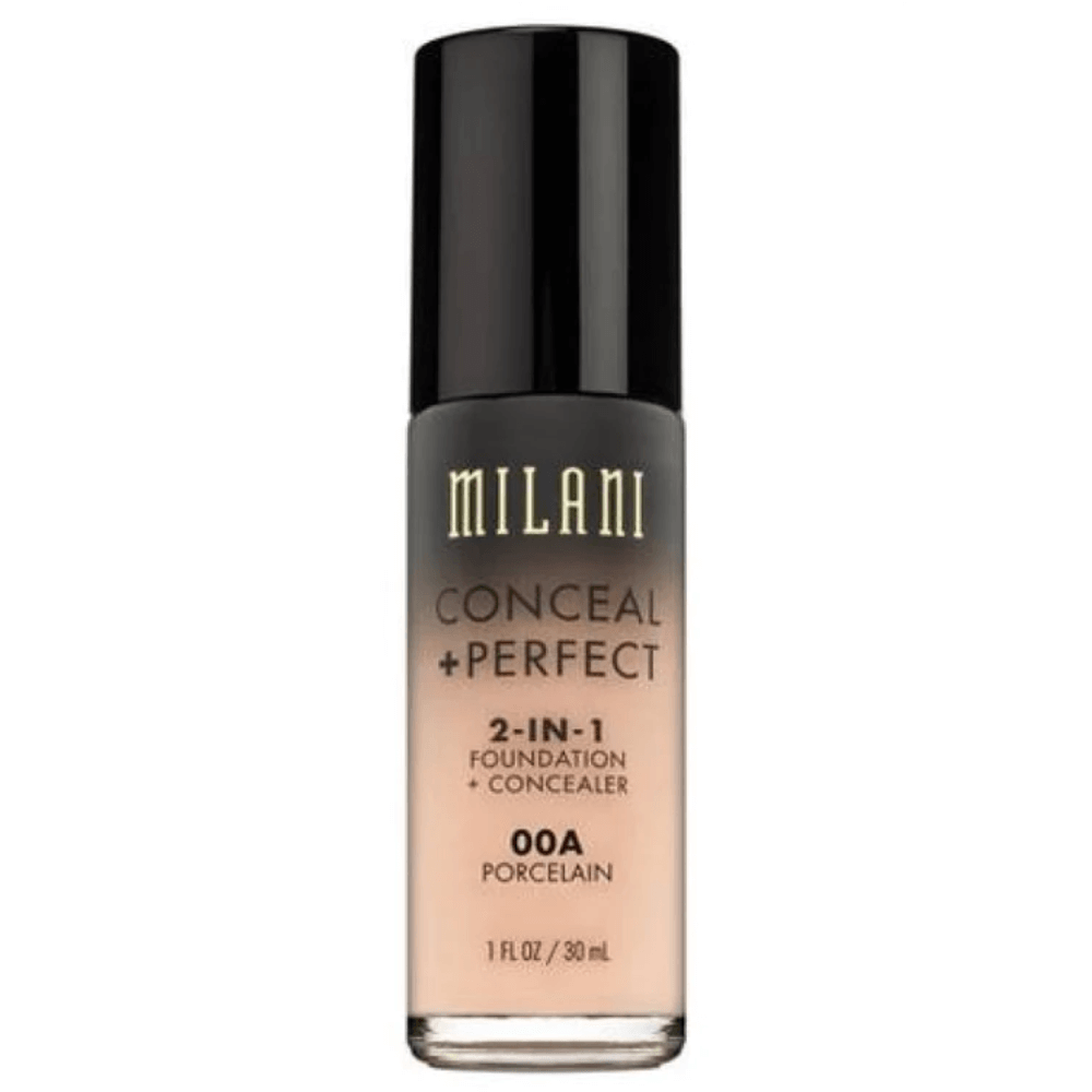Milani Conceal + Perfect 2-IN-1 Foundation 00A Porclain