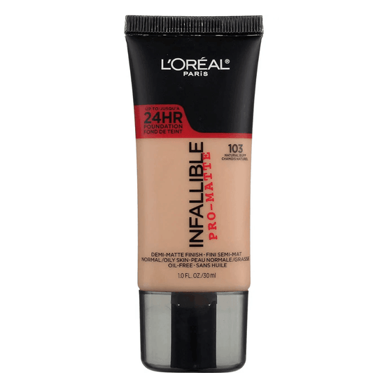 L'Oreal Paris Infallible Pro-Matte Foundation 103 Natural Buff 30ml - TheSkinFit
