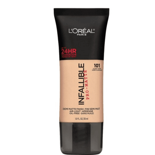 L'Oreal Paris Infallible Pro-Matte Foundation 101 Classic Ivory 30ml - TheSkinFit