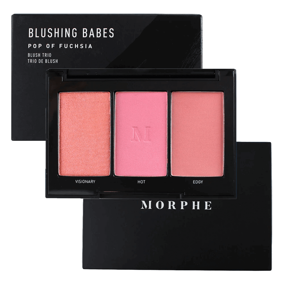 Morphe Blushing Babes Pop Of Fuchsia Blush Trio 10gm