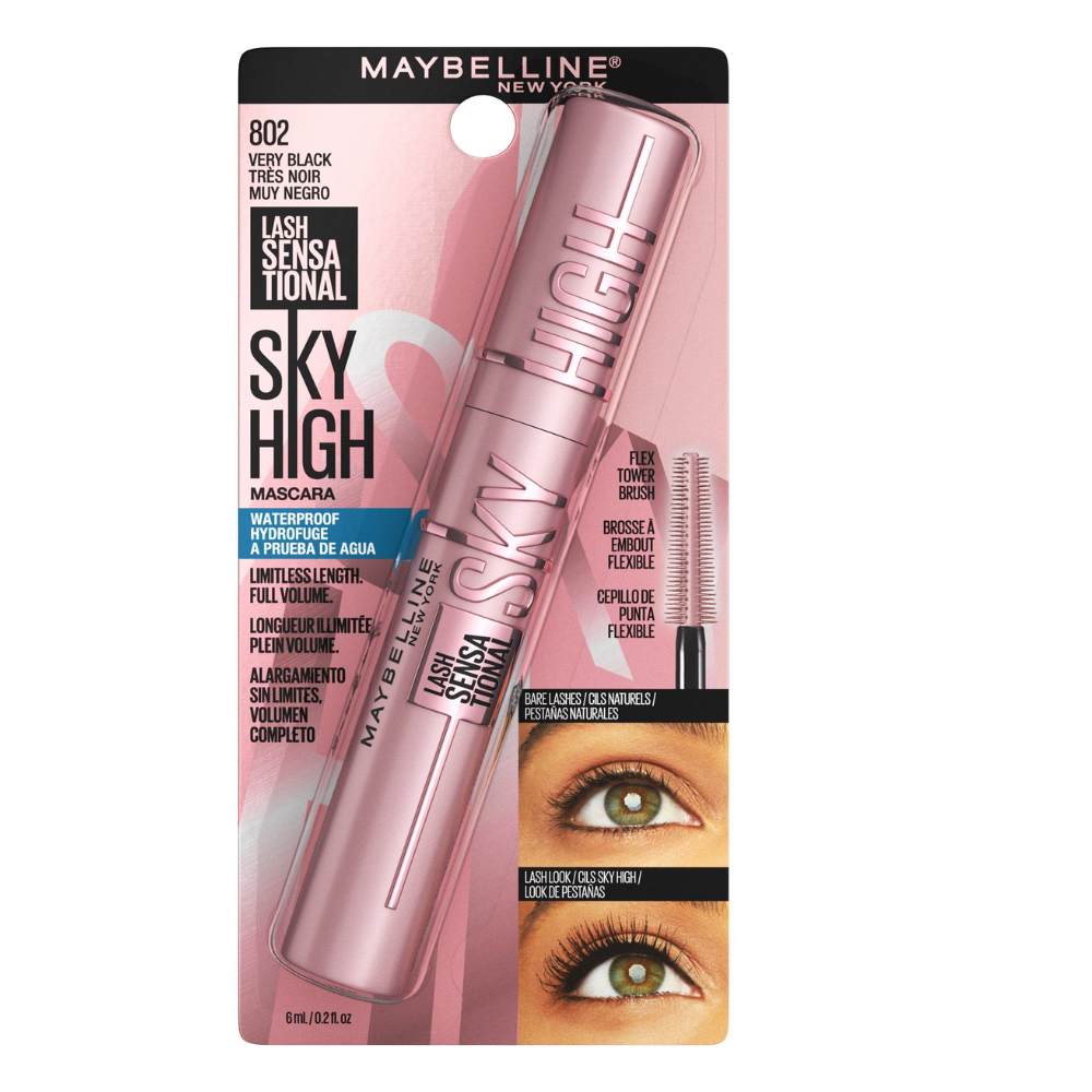 Maybelline New York Lash Sensational Sky High Waterproof Mascara 802 Very Black 7.2ml