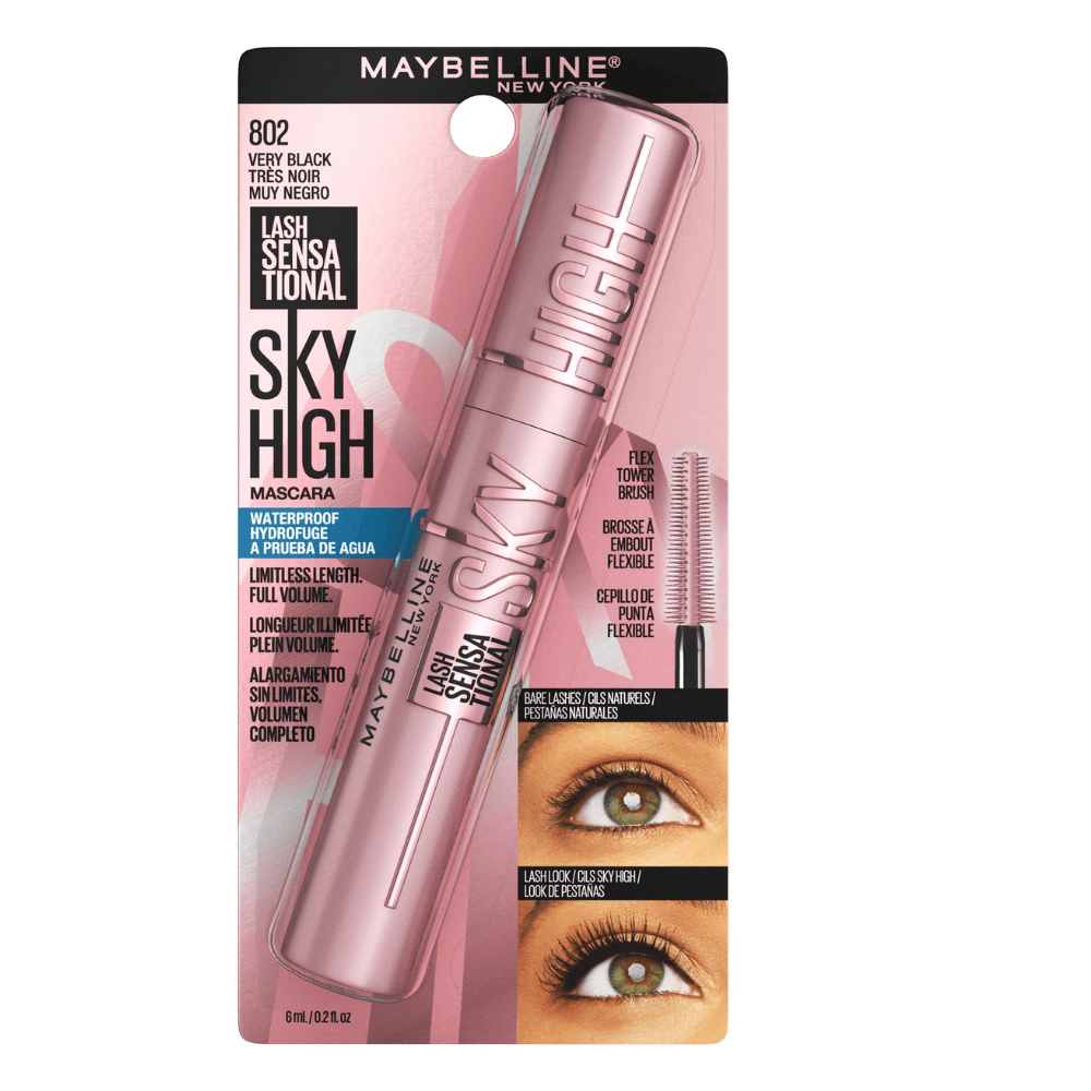 Maybelline New York Lash Sensational Sky High Waterproof Mascara 802 Very Black 7.2ml - TheSkinFit