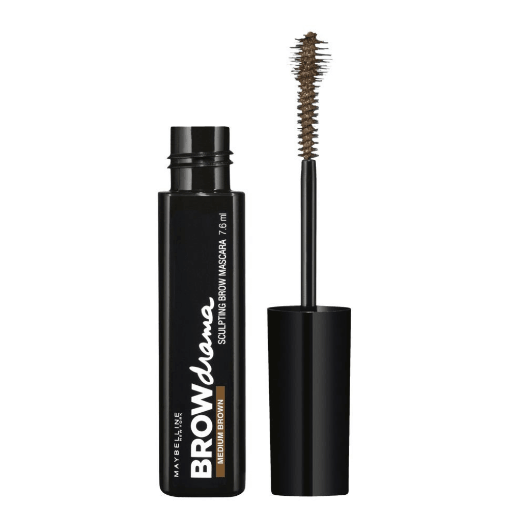 Maybelline New York Brow Drama Eye Studio Mascara Medium Brown 7.6ml - TheSkinFit