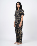 Sajiero Linen Pajama Suit Daisy Dream