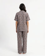 Sajiero Linen Pajama Suit Florique