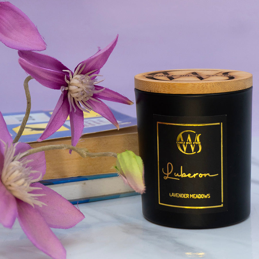 Candle Wick Store Luberon Candle with Lavender Meadows Scent 200gm