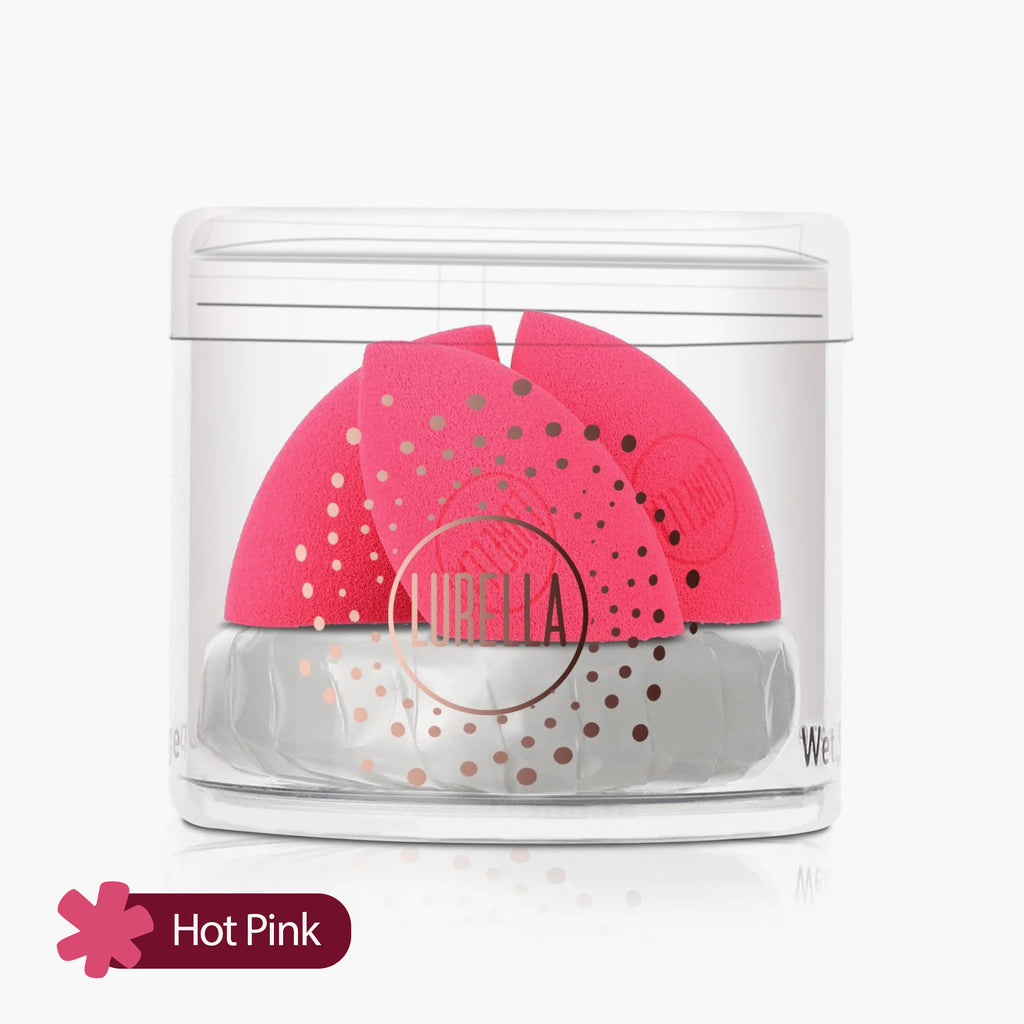 Lurella Mini Angled Sponge Hot Pink Pack