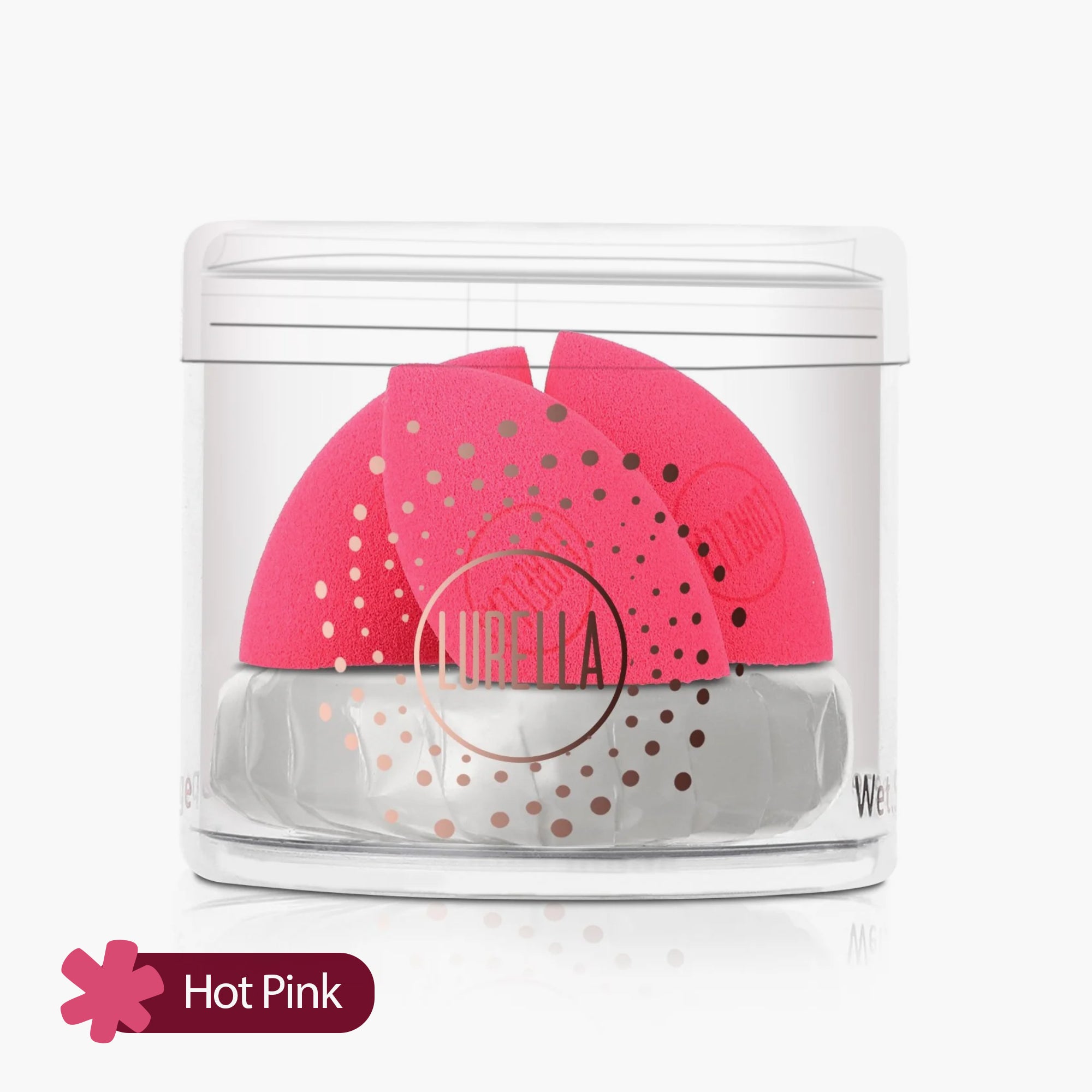 Lurella Mini Angled Sponge Hot Pink Pack