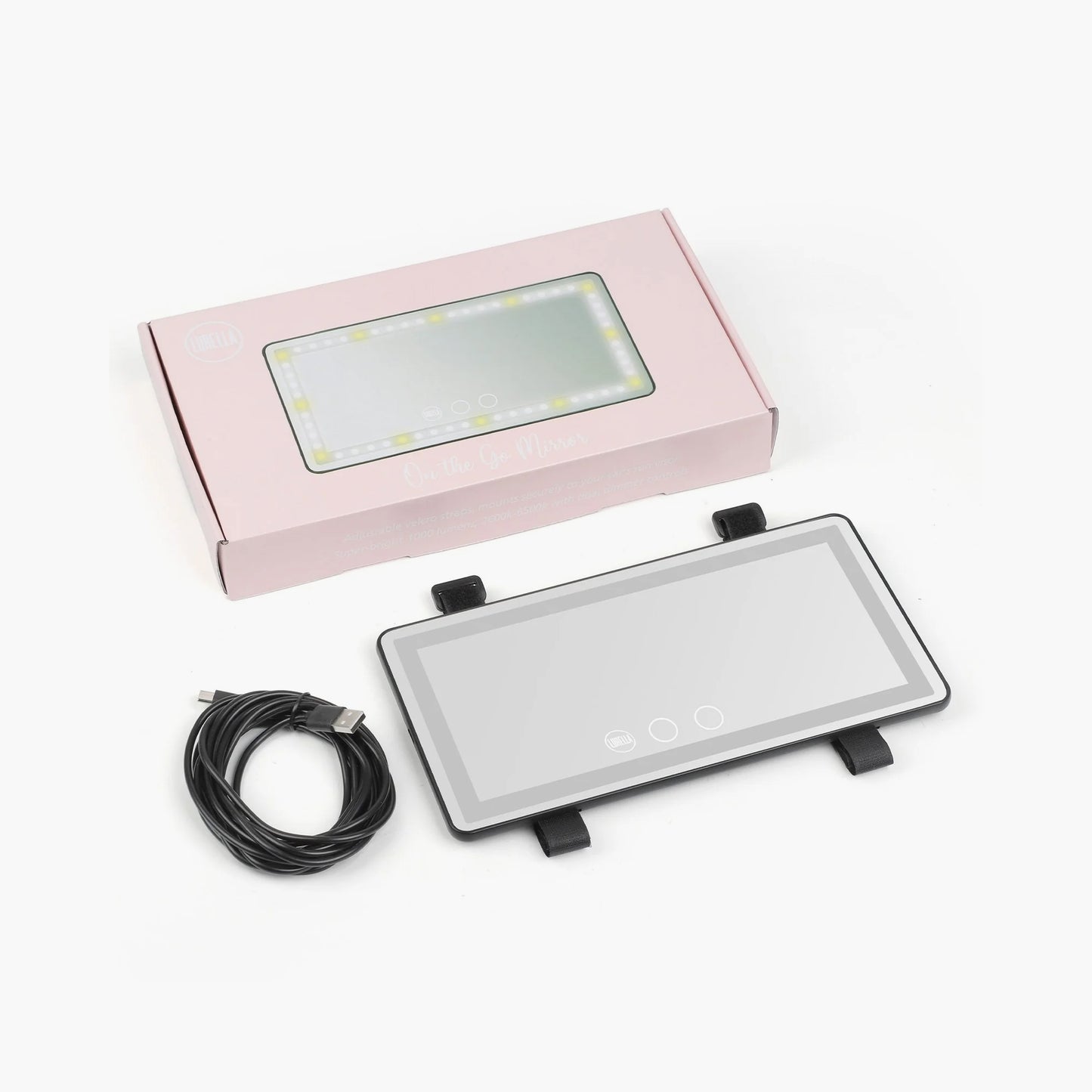 Lurella On The Go Visor Vanity Mirror Black 1 Piece