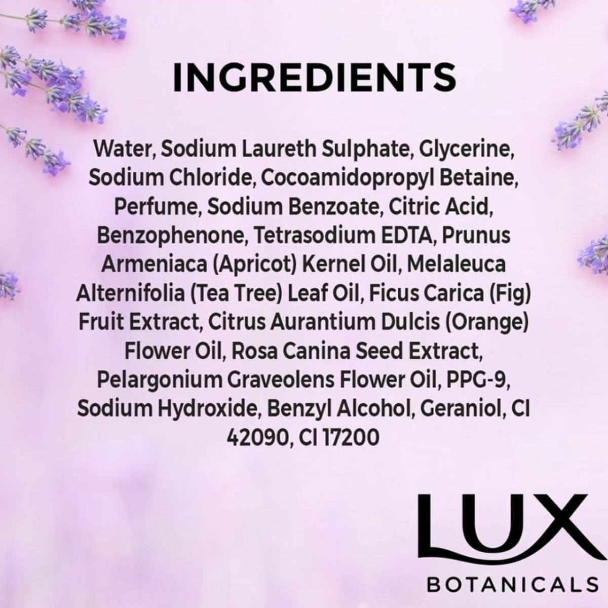 Lux Botanicals Lavender & Lotus Flower Oil Hand Wash Refill Pouch