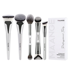 MAANGE Foundation Makeup Brush Set Silver