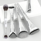 MAANGE Foundation Makeup Brush Set Silver