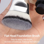 MAANGE Foundation Makeup Brush Set Silver