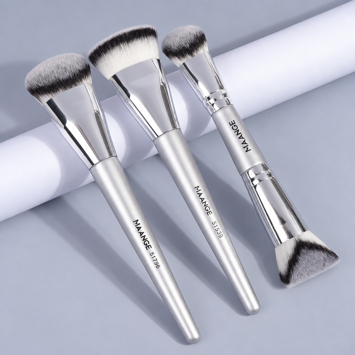 MAANGE Makeup Brush Set Silver