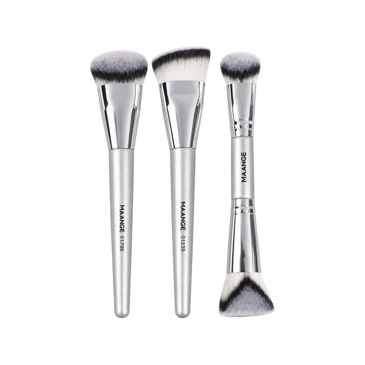 MAANGE Makeup Brush Set Silver