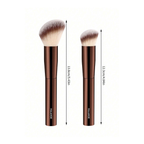 MAANGE Professional Aluminum Handle Makeup Brush Set Coffee Brown
