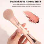 MAANGE Professional Dual Ended Makeup Brush Set Dusty Pink