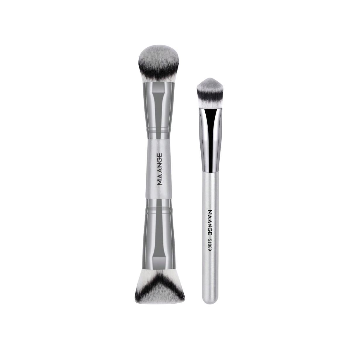 MAANGE Professional Makeup Brush Set Silver