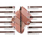 MAANGE Professional Makeup Brush Set With Brown Bag