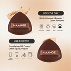 MAANGE Triangle Air Cushion Powder Puffs Coffee Brown