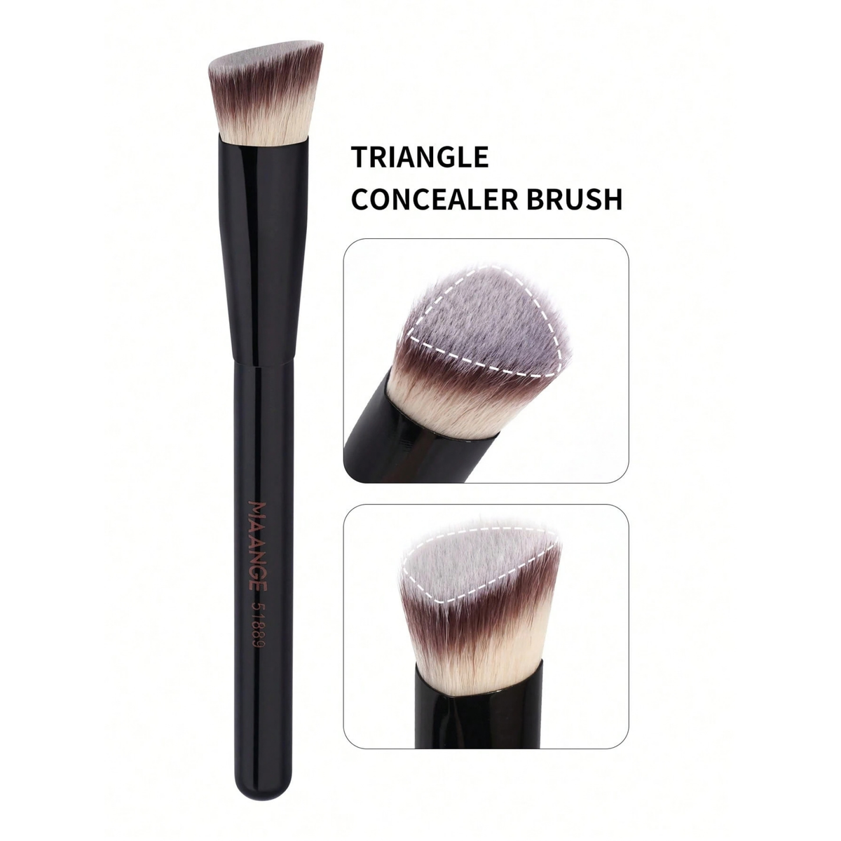 MAANGE Triangle Makeup Brush Black