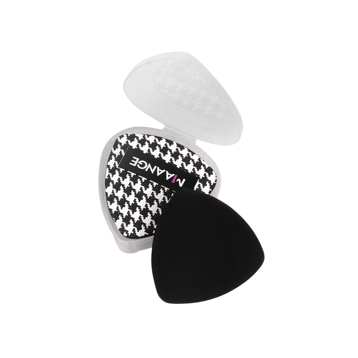 MAANGE Triangle Makeup Sponge With Storage Box Black & White