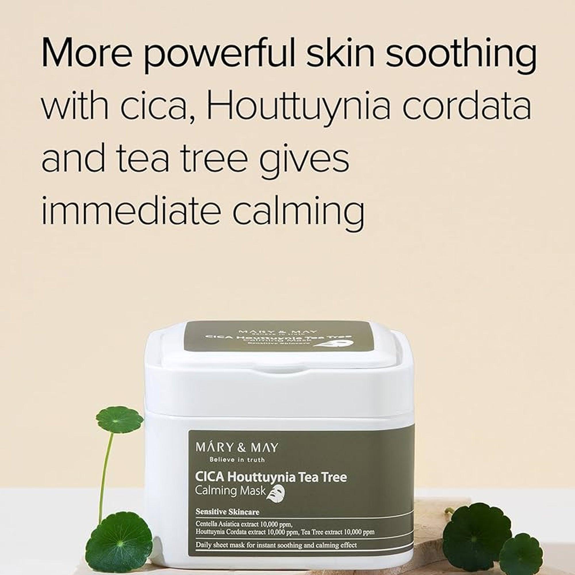Mary&May CICA Houttuynia Tea Tree Calming Mask 70 Pieces