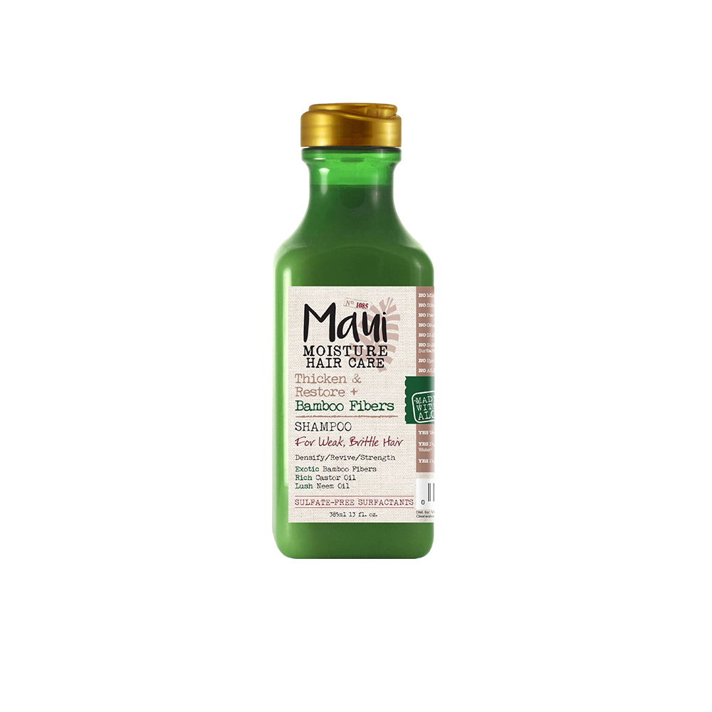 Maui Moisture Thicken & Restore + Bamboo Fibers Shampoo For Weak Brittle Hair 385ml
