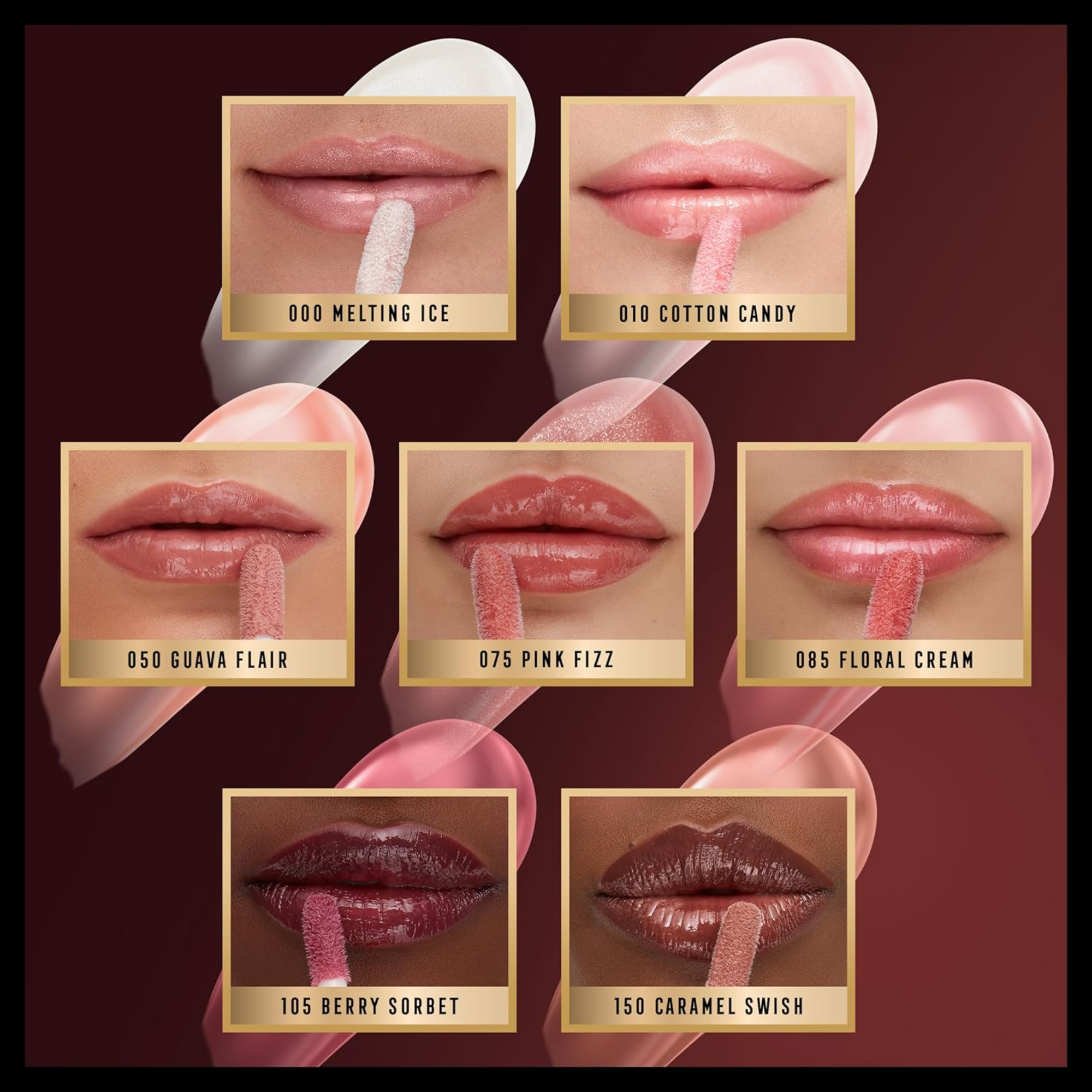 Max Factor 2000 Calorie Lip Glaze Plumping Lip Gloss 4.4ml - 150 Caramel Swish