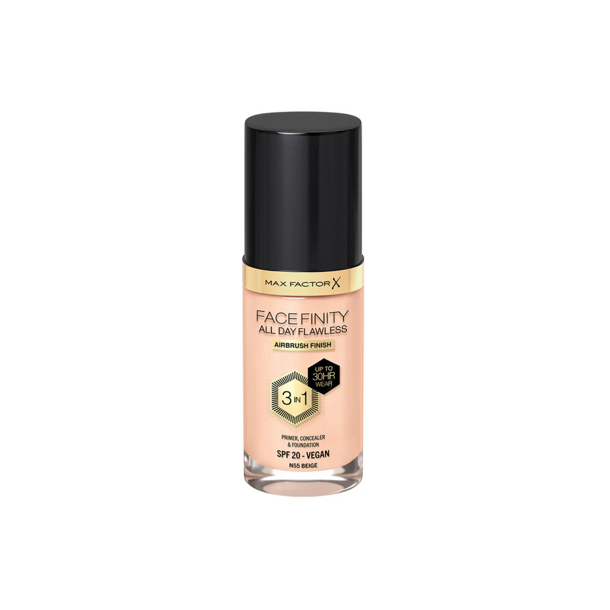 Max Factor Facefinity All Day Flawless 3 in 1 Foundation SPF 20 30ml - N75 Golden