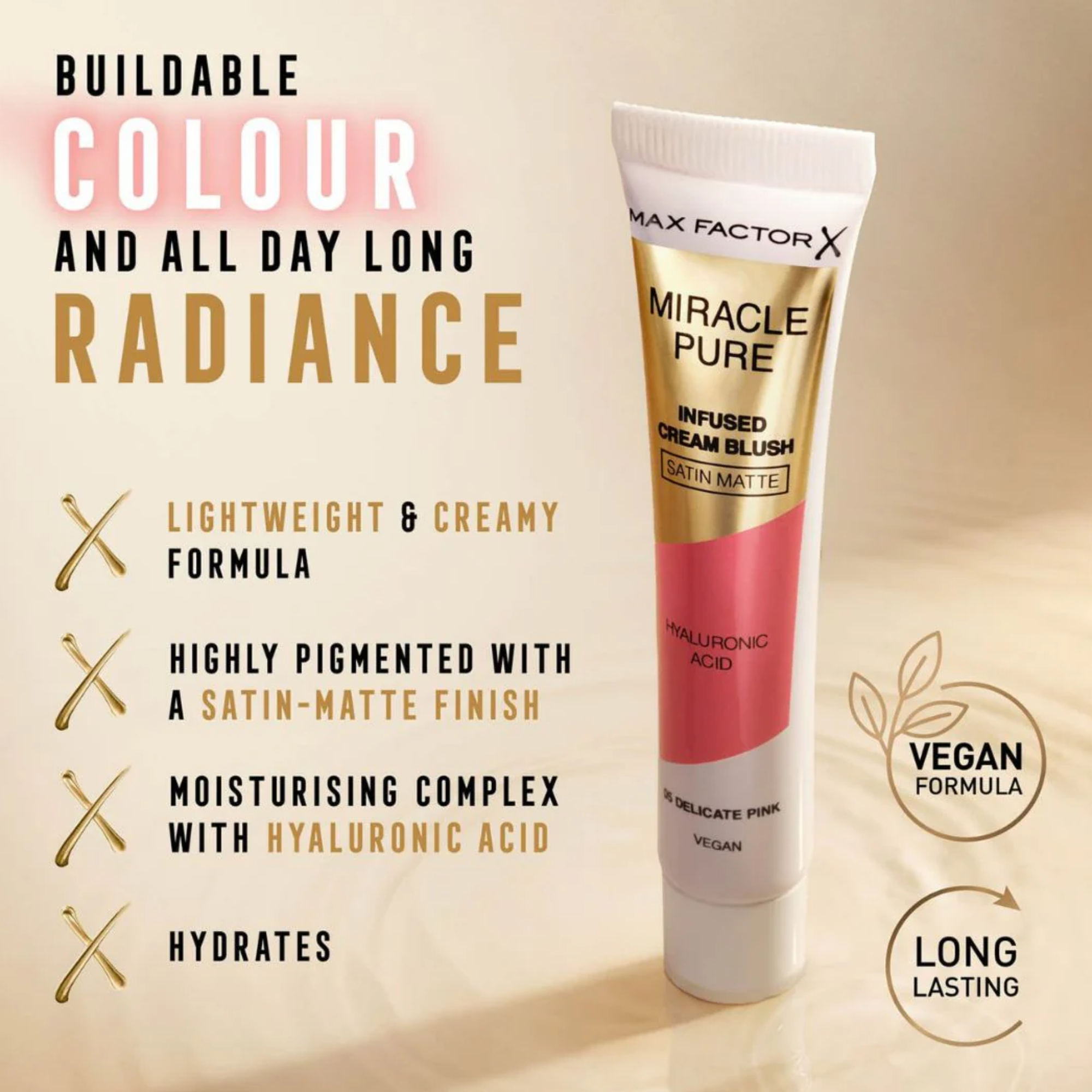 Max Factor Miracle Pure Infused Cream Blush 15ml how to use