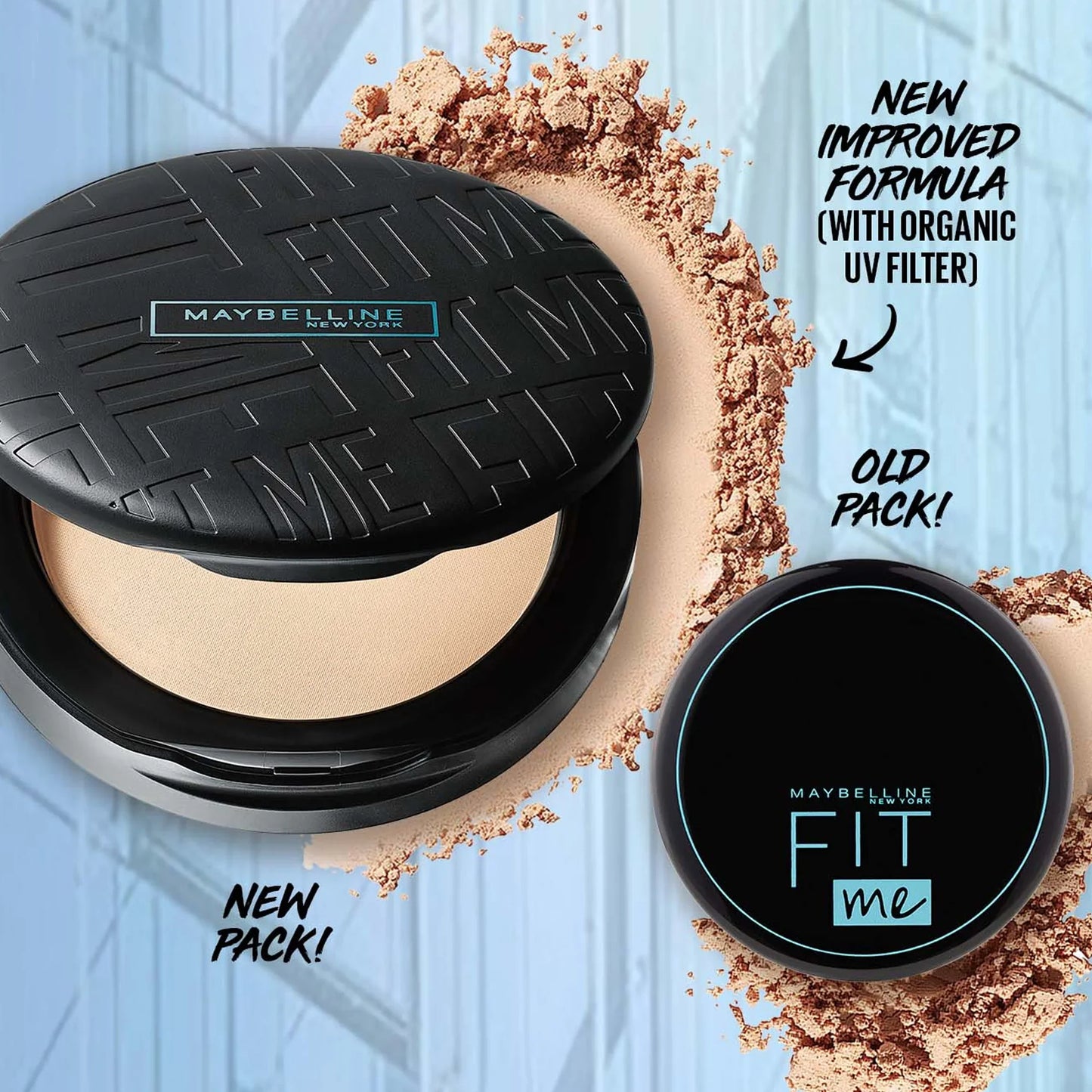 Maybelline Fit Me Matte + Poreless Upto 16H Oil Control Powder SPF32 PA+++ 118 6gm