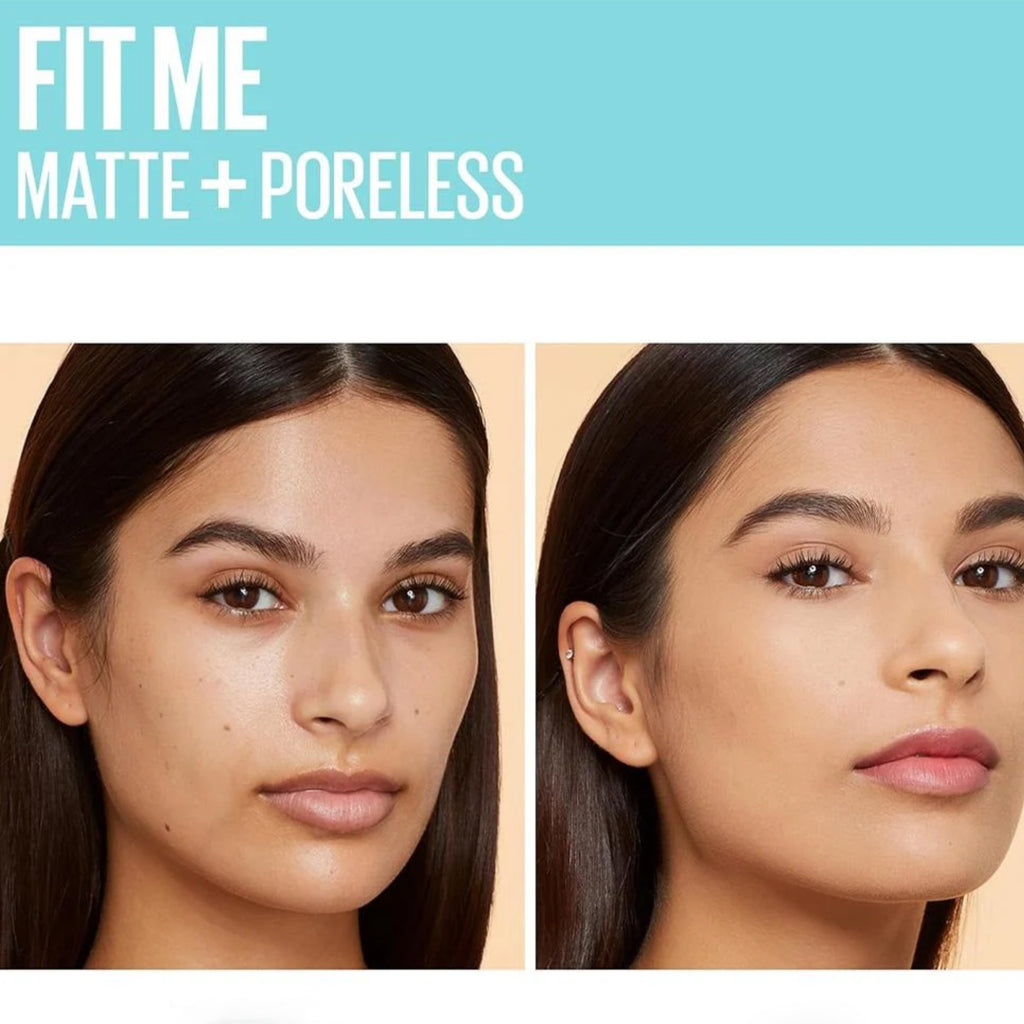 Maybelline Fit Me Matte+Poreless Liquid Foundation With Clay Normal to Oily 250 Sun Beige Tube 30ml