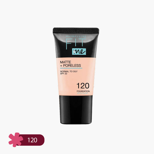 Maybelline Fit Me Matte+Poreless 16H Oil Control Liquid Foundation SPF 22 120 18ml