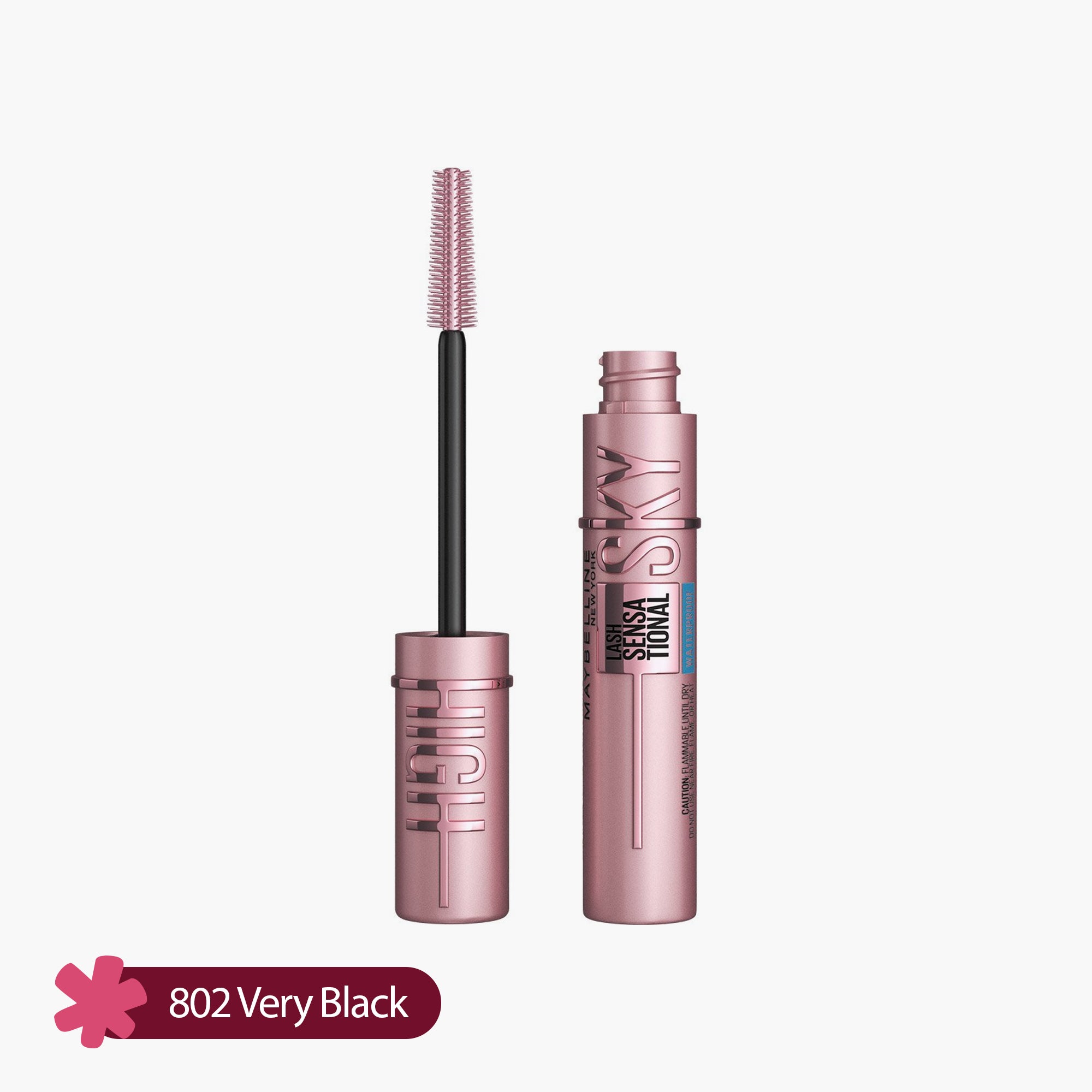 Maybelline Lash Sensational Sky High Waterproof Mascara 802 Very Black 7.2ml