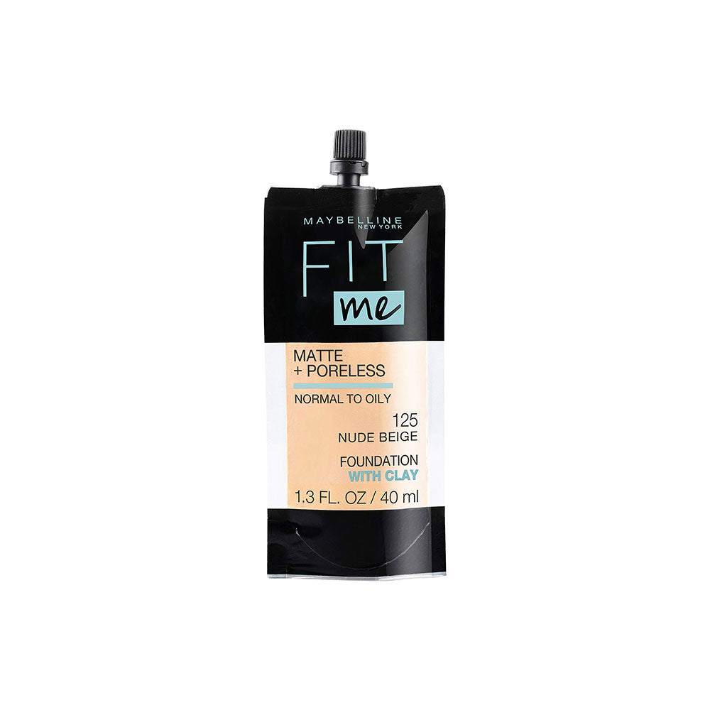 Maybelline New York Fit Me Matte+Poreless Liquid Foundation 125 Pouch