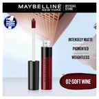 Maybelline Sensational Liquid Matte Lipstick 7ml 02 soft wine shade