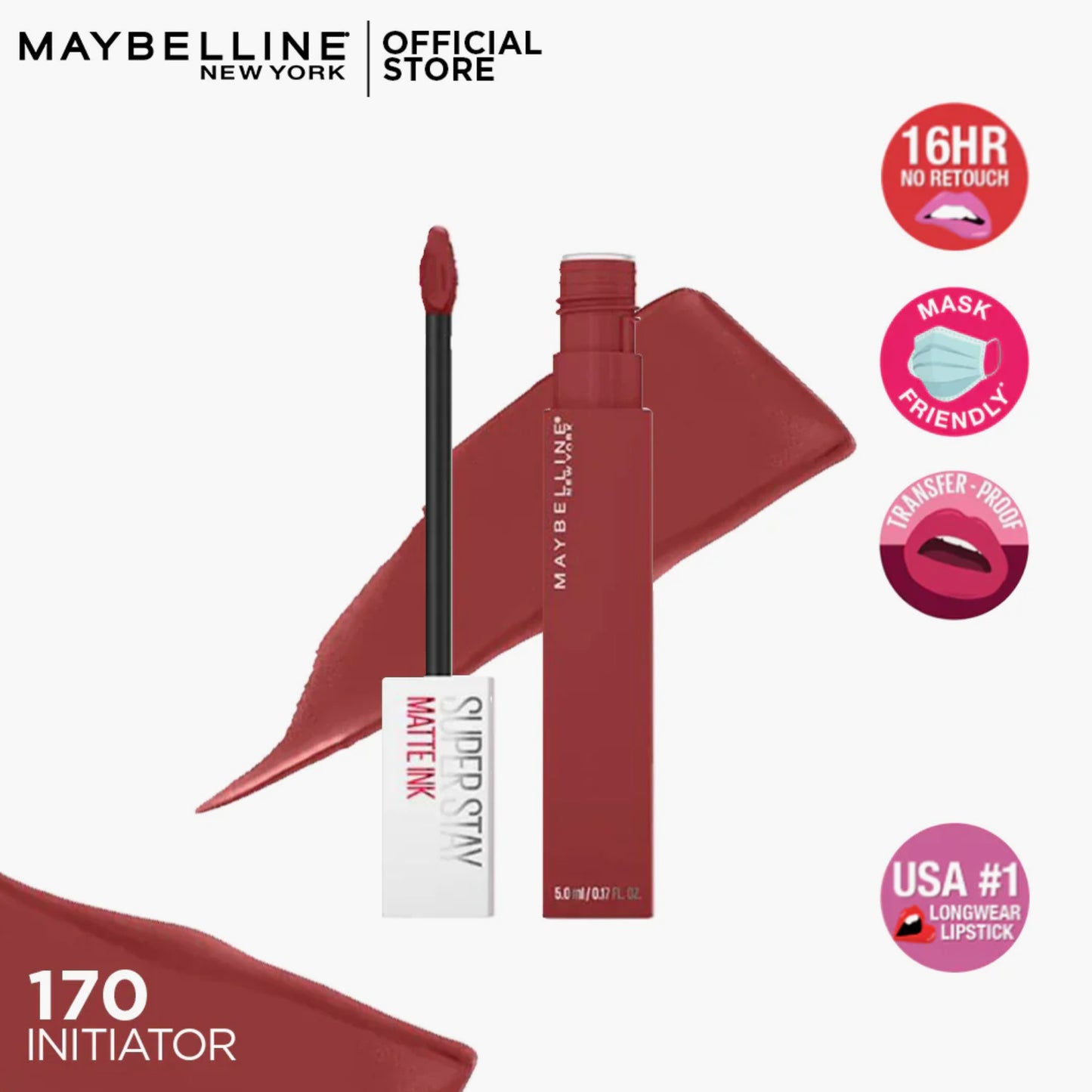 Maybelline Super Stay Matte Ink Liquid Lipstick 170 Initiator 5ml
