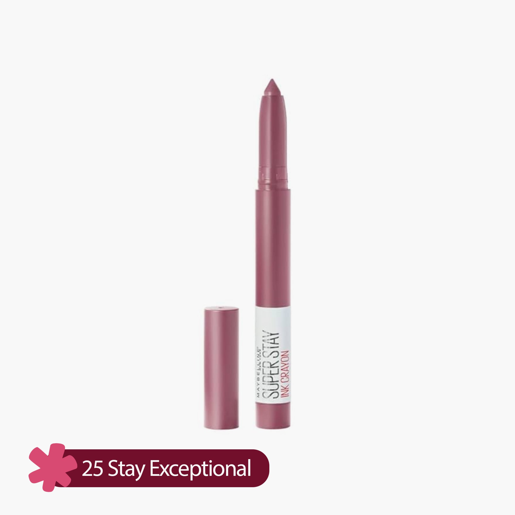 Maybelline Super Stay Ink Crayon Matte Longwear Lipstick 1.2gm stay exceptional